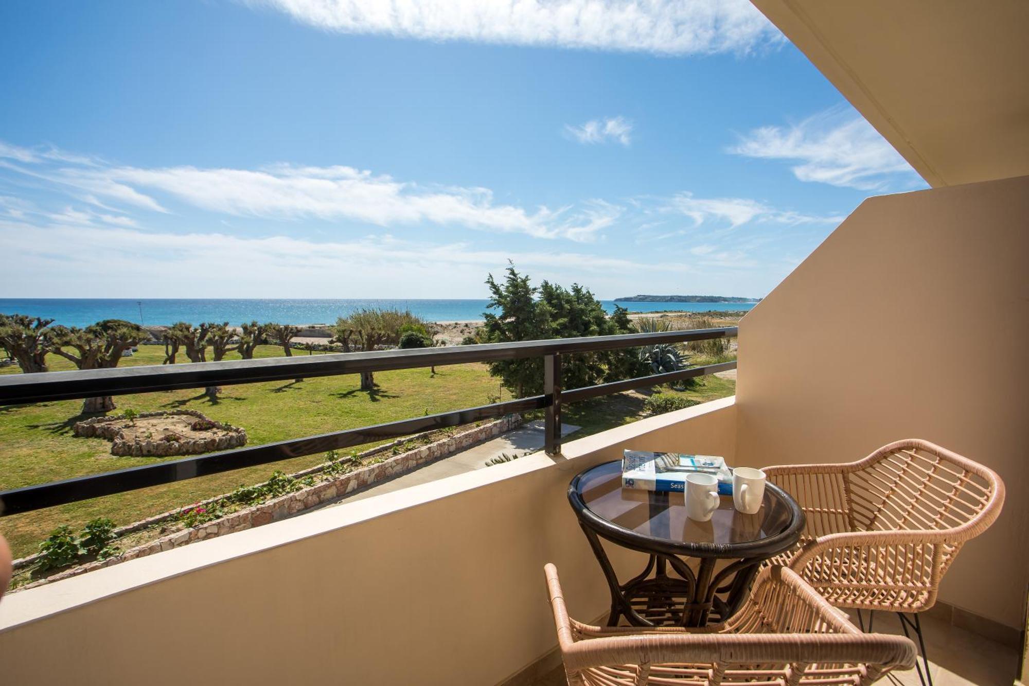 Al Mare Apartments Afantou Bagian luar foto