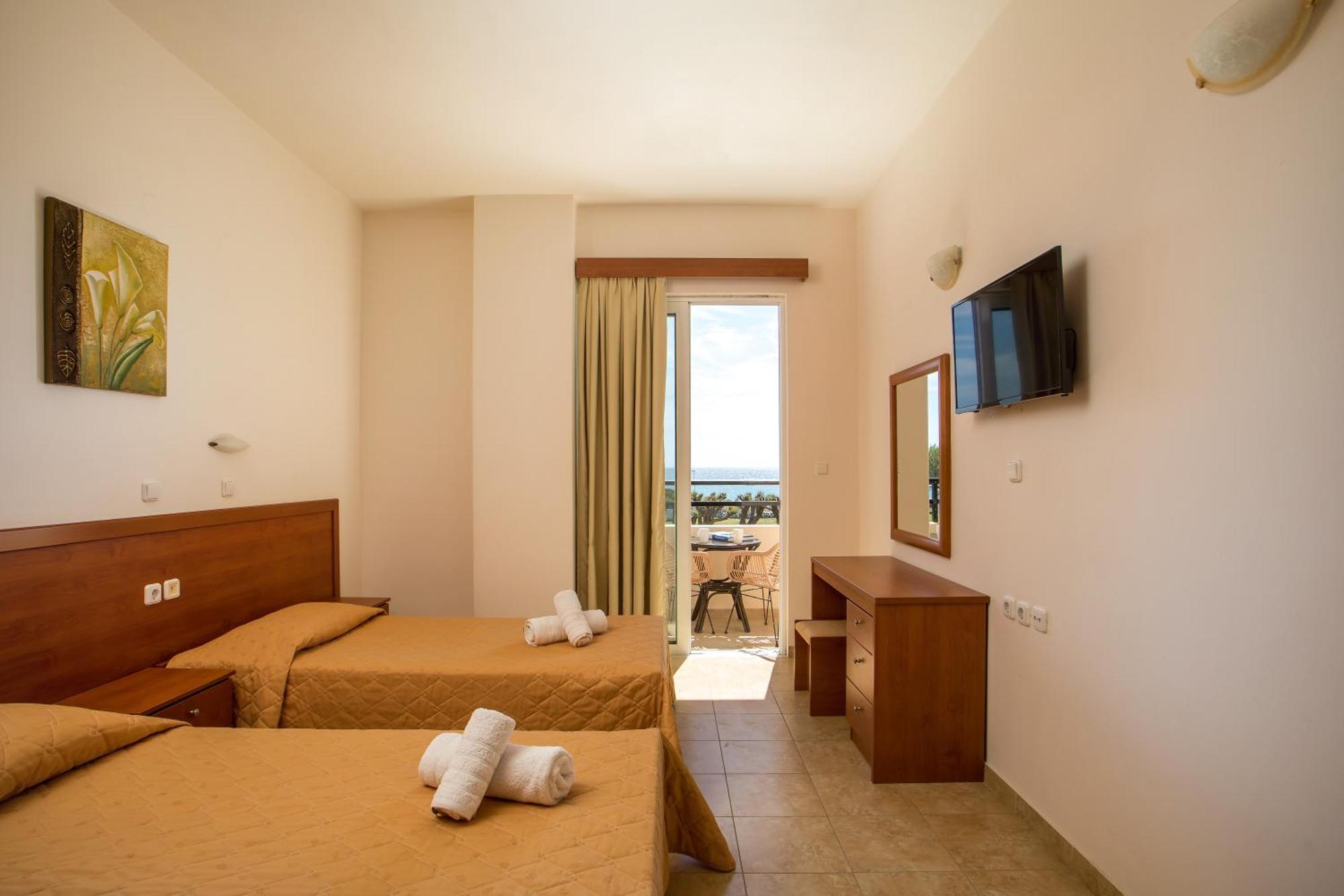 Al Mare Apartments Afantou Bagian luar foto