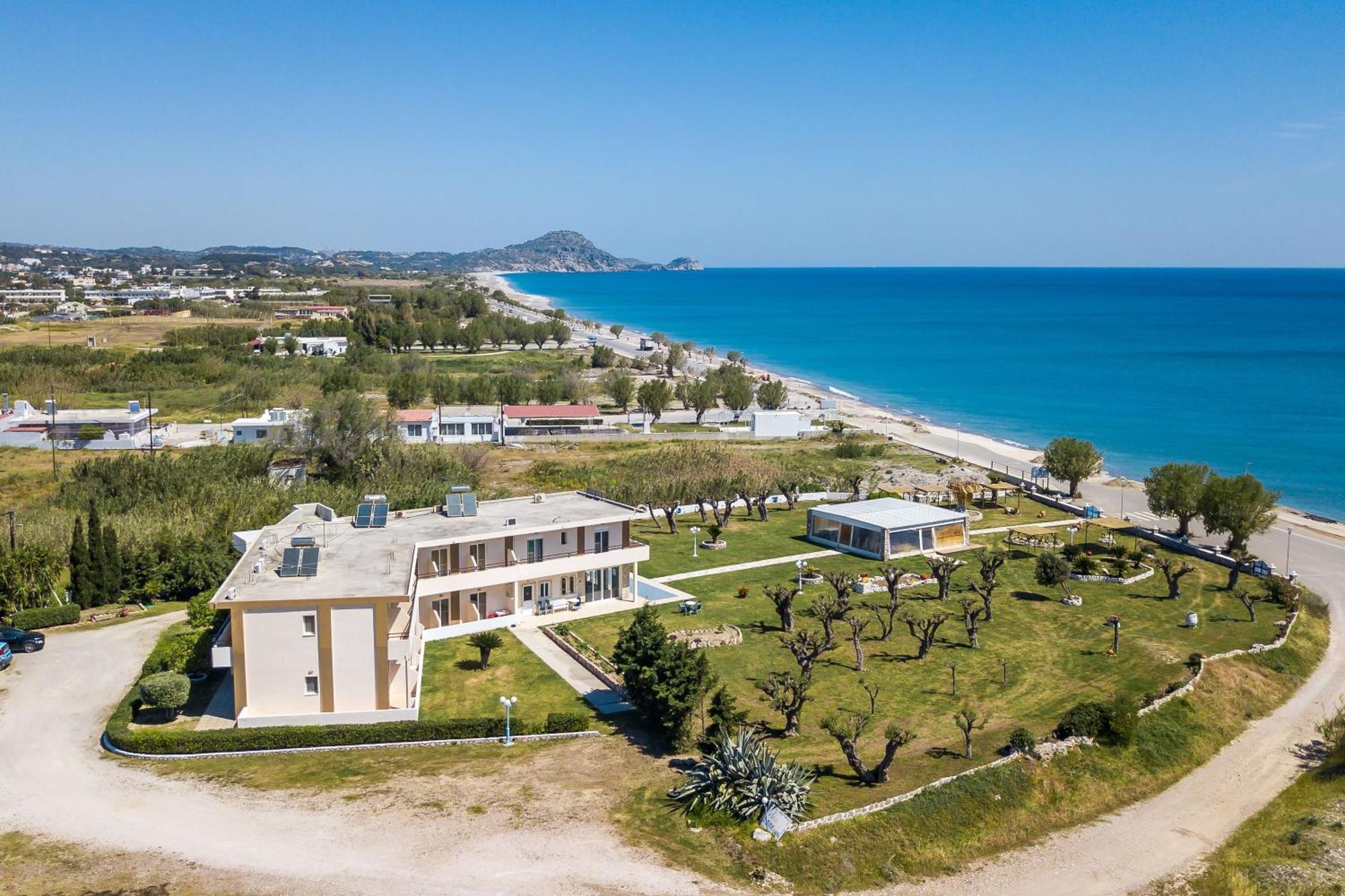 Al Mare Apartments Afantou Bagian luar foto