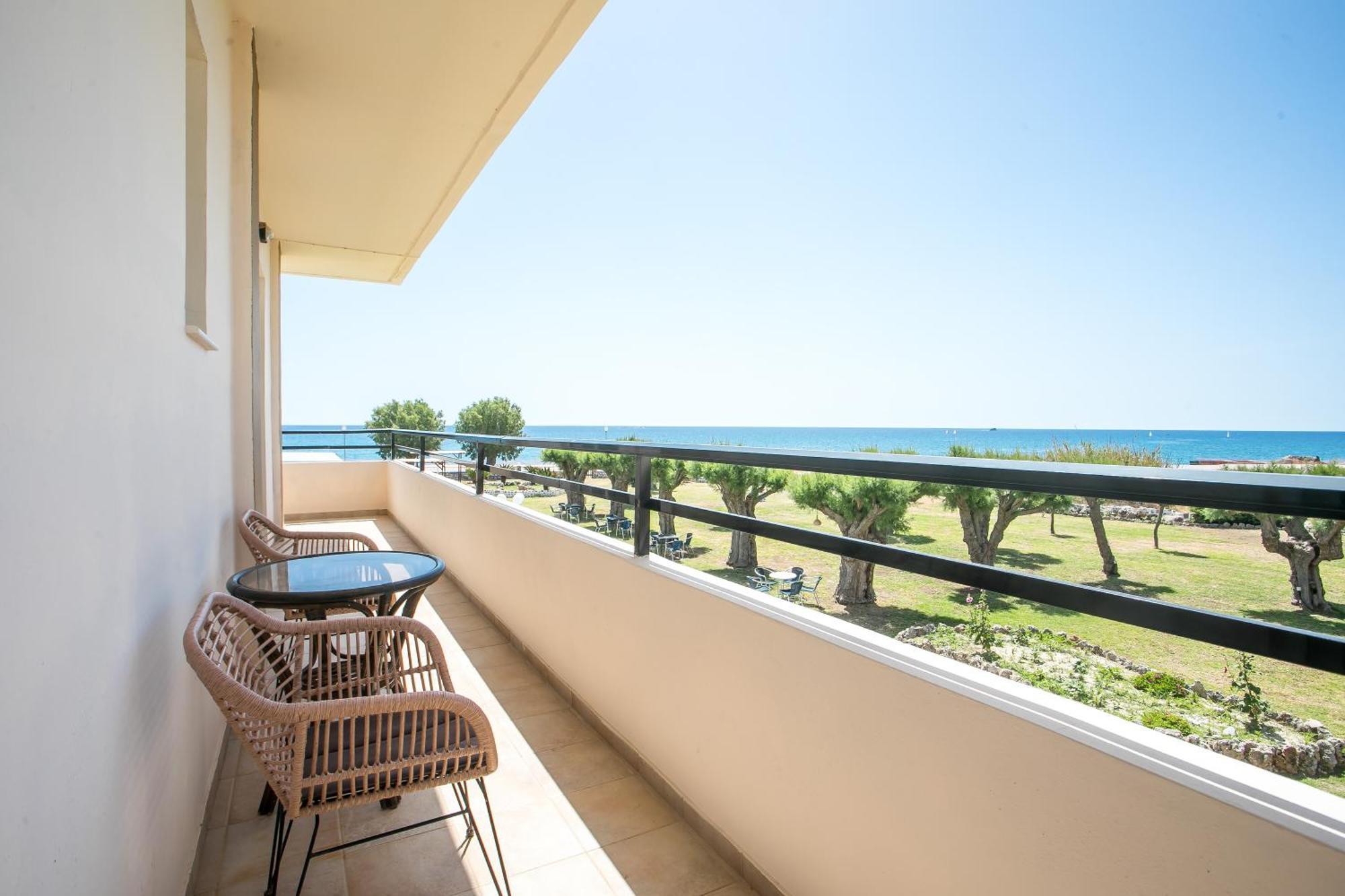 Al Mare Apartments Afantou Bagian luar foto