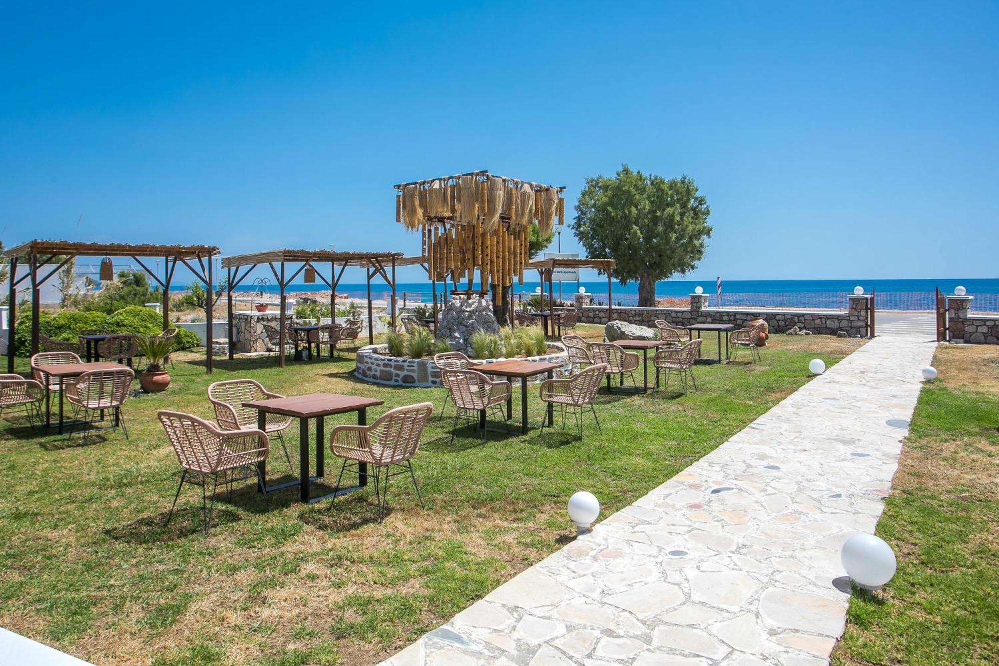 Al Mare Apartments Afantou Bagian luar foto