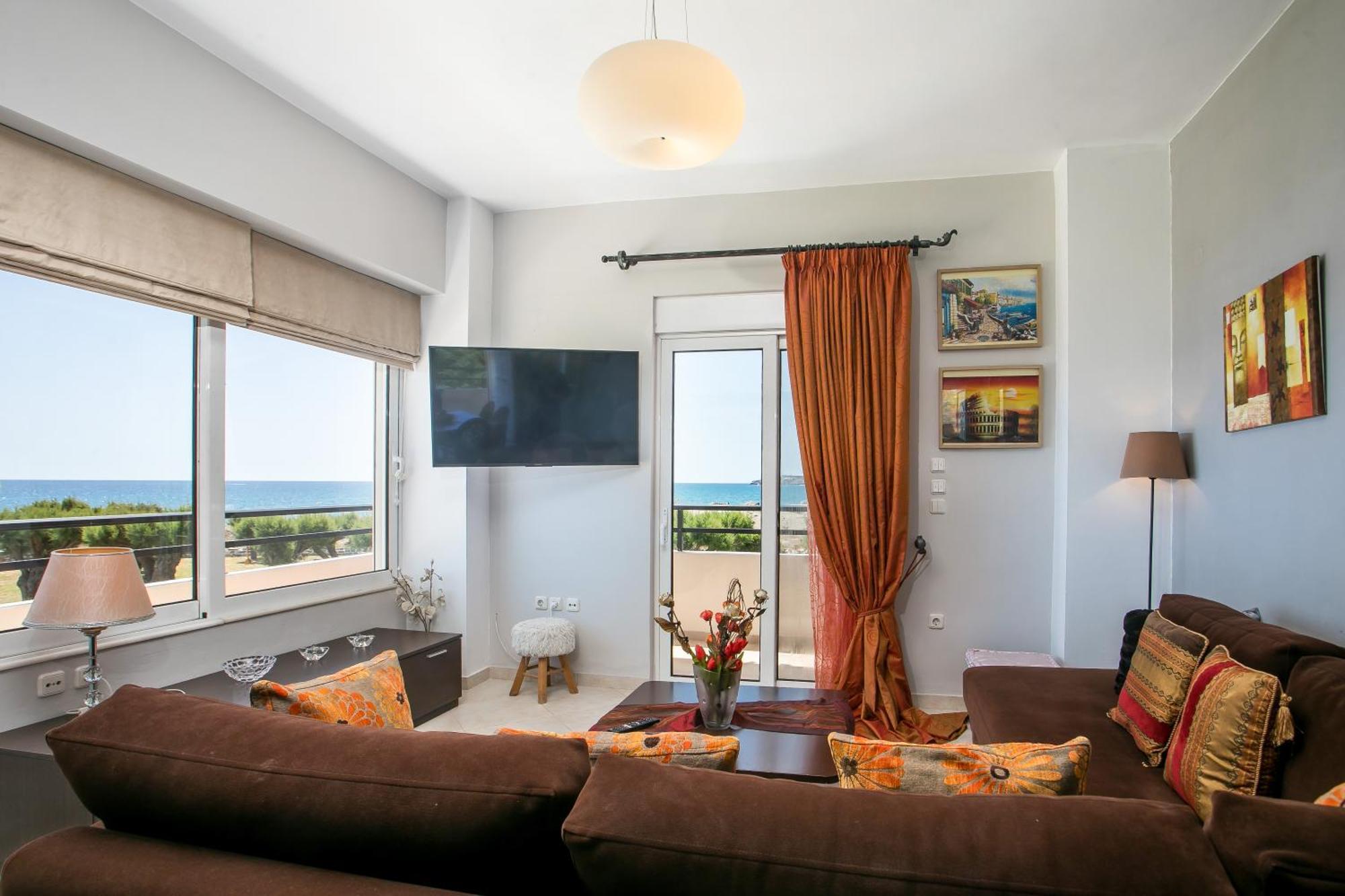 Al Mare Apartments Afantou Bagian luar foto