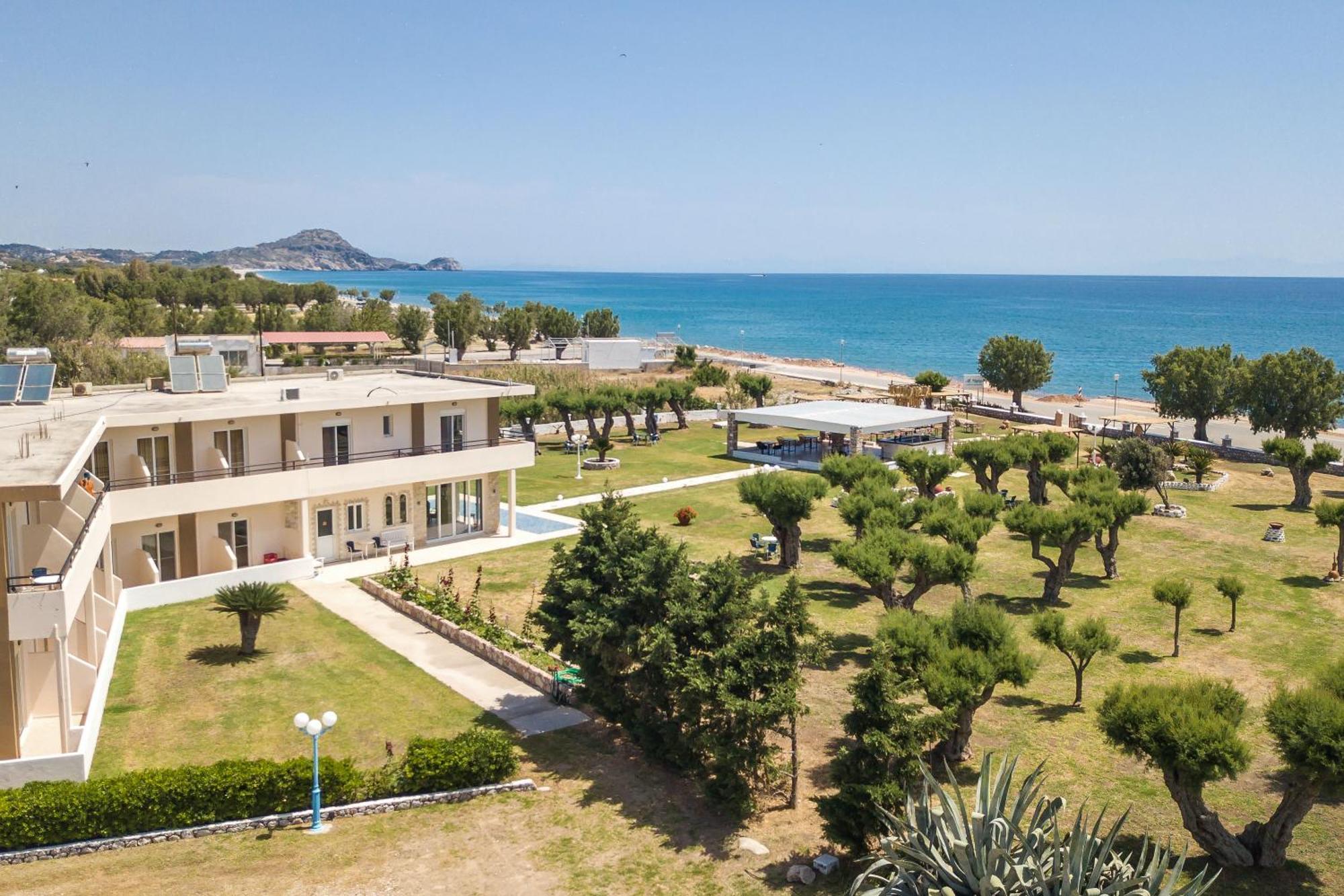 Al Mare Apartments Afantou Bagian luar foto