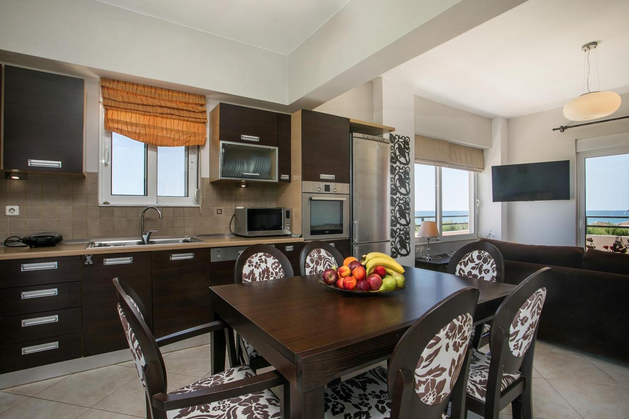 Al Mare Apartments Afantou Bagian luar foto